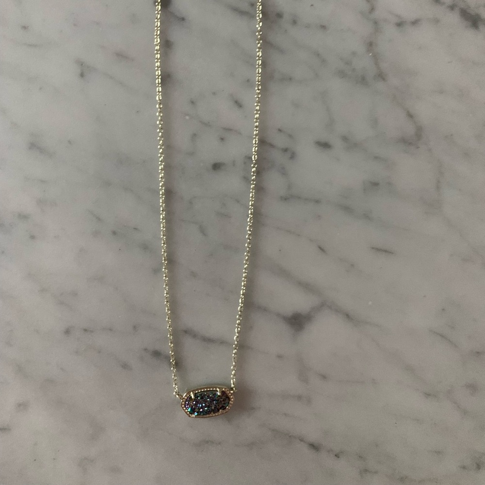 Kendra Scott Gold Druzy necklace